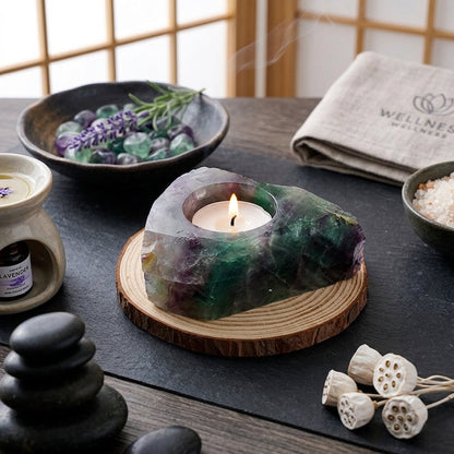 Sacred Stone Candle Holder