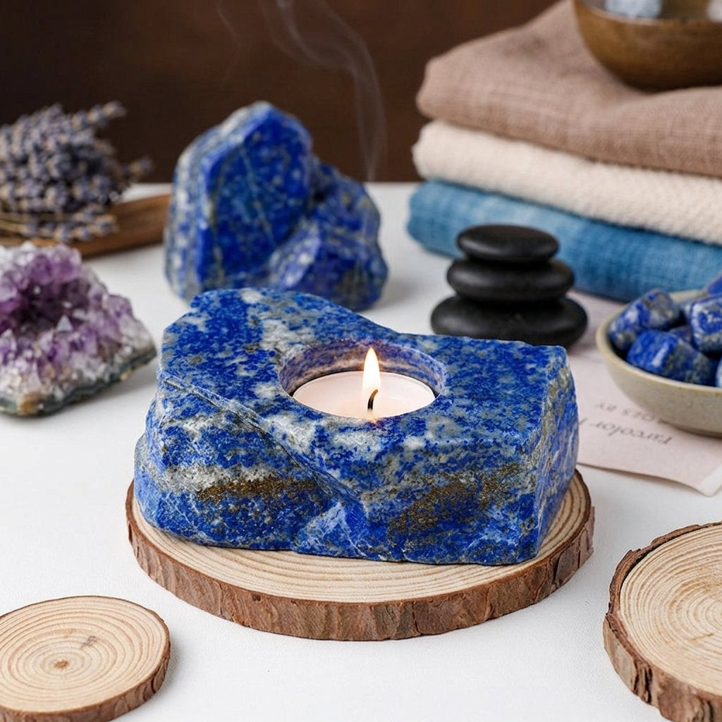 Lapis Lazuli candle