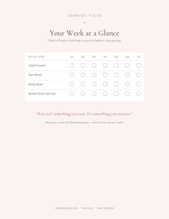 The 7 Day Evening Reset