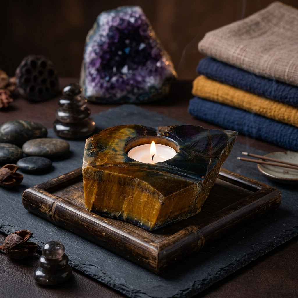 Tiger's Eye candle